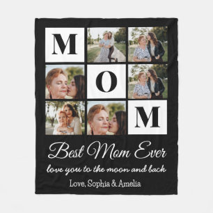 Custom Mom 6 Fotocollage Fleece Deken