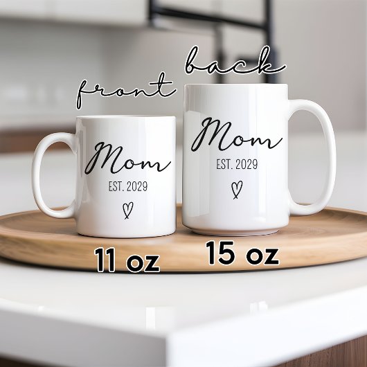 Custom Mom & Dad Mok Nieuwe Mama Gift Baby shower 