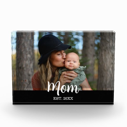 Custom Mom Est.  Fotoblokken (Voorkant)