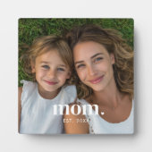 Custom Mom Established Modern Minimal Photo Fotoplaat (Voorkant)