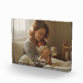 Custom Mom Established Modern Script Fotoblokken (Rechts)