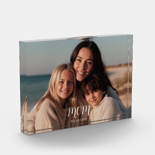 Custom Mom Established Modern Script  Fotoblokken (Links)