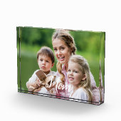 Custom Mom Established Modern Script  Fotoblokken (Rechts)