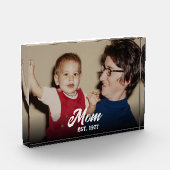 Custom Mom Established Modern Script Fotoblokken (Links)