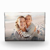 Custom Mom Established Modern Script Fotoblokken (Voorkant)