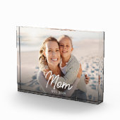 Custom Mom Established Modern Script Fotoblokken (Rechts)