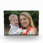 Custom Mom Established Modern Script Photo Fotoblokken (Voorkant)
