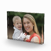 Custom Mom Established Modern Script Photo Fotoblokken (Rechts)