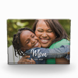 Custom Mom Established Modern Script Photo Fotoblokken