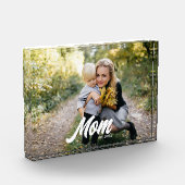 Custom Mom Established Modern Script Photo Fotoblokken (Links)