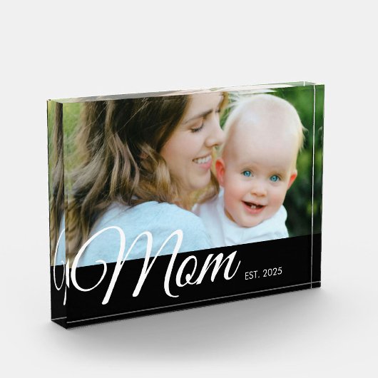 Custom Mom Established Modern Script Photo  Fotoblokken