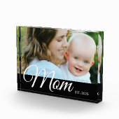 Custom Mom Established Modern Script Photo  Fotoblokken (Rechts)