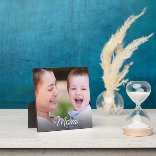 Custom Mom Established Modern Script Photo Fotoplaat (Insitu)
