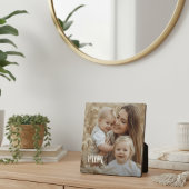 Custom Mom Established Modern Script Photo Fotoplaat