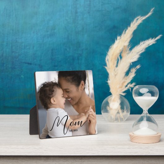 Custom Mom Established Modern Script Photo Fotoplaat (Insitu)