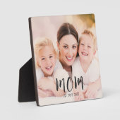Custom Mom Established Modern Script Photo Fotoplaat (Voorkant)