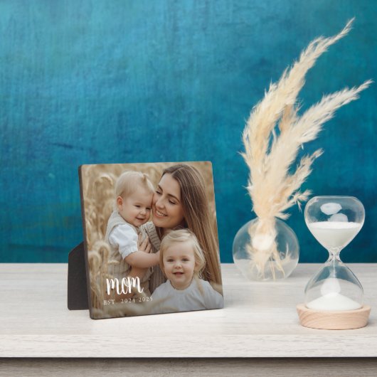 Custom Mom Established Modern Script Photo Fotoplaat (Insitu)