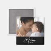 Custom Mom Established Modern Script Photo Magneet (Voorkant / Achterkant)