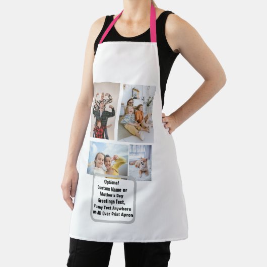 Custom Mom Foto Schort - Gepersonaliseerde Moederd (Insitu)