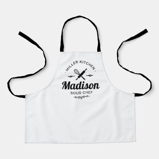 Custom Mom & Kids Holiday Apron Set Schort (Voorkant)