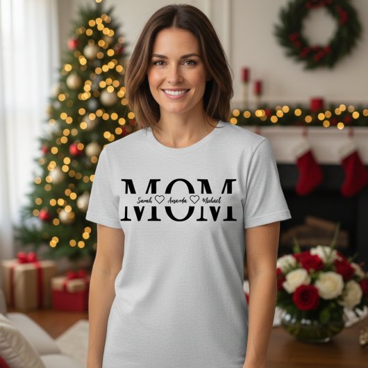 Custom Mom & Kids Name Shirt – Personalized Gift