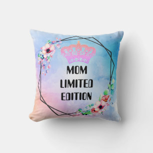 Custom MOM LIMITED EDITION Crown Schattige Moederd Kussen