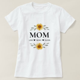 Custom Mom met Kinder namen Moederdag Gift T-shirt