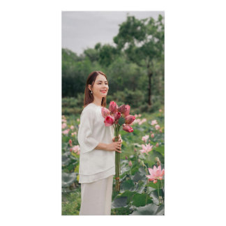 Custom Mom Photo Boeket Personaliseren Glossy Post Perfect Poster