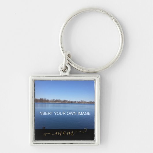 Custom Mom Photo Personalized Sleutelhanger (Voorkant)