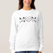 Custom Mom Sweatshirt met Kinder namen in het hart (Voorkant)