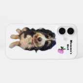 Custom “Momma’s Girl” Dog iPhone 16 Case Hoesje (Achterkant horizontaal)