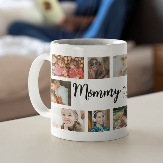 Custom Mommy 18 Photo Collage Koffiemok