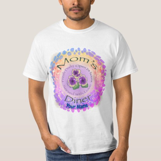 Custom Moms Diner T-shirt (Voorkant)