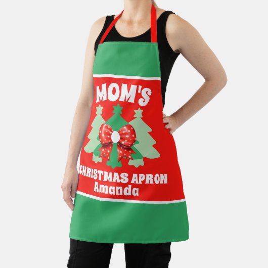 Custom Mom's kerstcadeau Schort (Insitu)