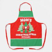Custom Mom's kerstcadeau Schort (Voorkant)
