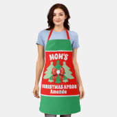 Custom Mom's kerstcadeau Schort (Gedragen)