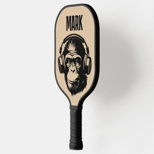 CUSTOM MONKEY FUNNY PICKLEBALL PADDLE (Links)