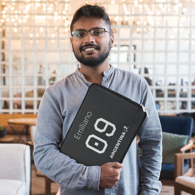 Custom Monochromatic Argentinian National Team  Laptop Sleeve (Creator heeft geüpload)