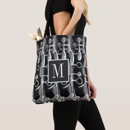 Custom Monogram Clarinet Music Tote Bag (Dichtbij)