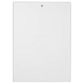 Custom Monogram Classic White Professional Klembord (Achterkant)