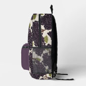 Custom Monogram Elderberry Elegance Rugzak (Rechts)