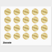 Custom Monogram Geel Gouden Wax Seal Sticker (Vel)