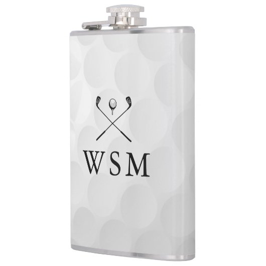 Custom Monogram Golf Ball Heupfles (Links)