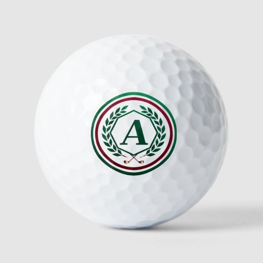 Custom Monogram Golf Ball | Personalized "A" Golfballen (Voorkant)