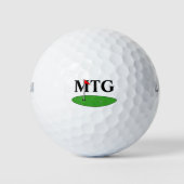Custom monogram golfbal cadeau voor golfers golfballen (Voorkant)