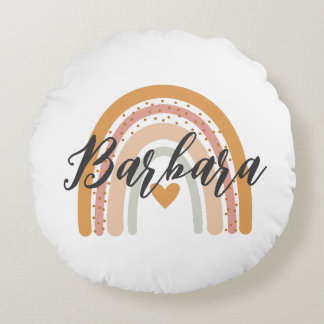 Custom Monogram Initial Throw Pillow Rond Kussen