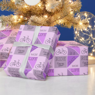 Custom Monogram Life is een Crazy Ride Cadeaupapier