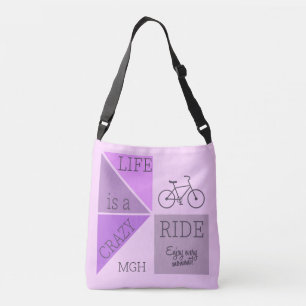 Custom Monogram Life is een Crazy Ride Crossbody Tas