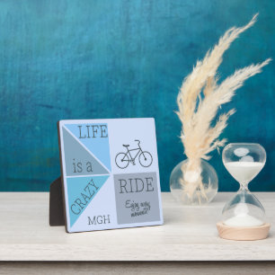 Custom Monogram Life is een Crazy Ride Fotoplaat