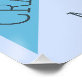 Custom Monogram Life is een Crazy Ride Perfect Poster (Hoek)